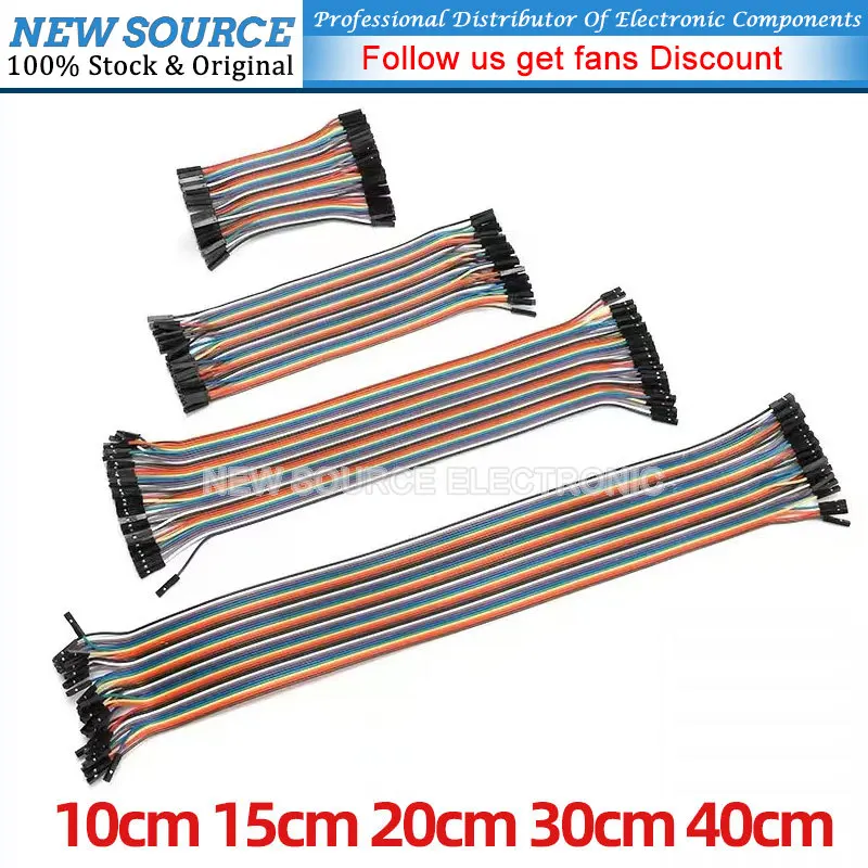 Dupont-Linie 10cm 15cm 20cm 30cm 40cm Stecker/Buchse zu Stecker/Buchse Überbrückung kabel Dupont-Kabel