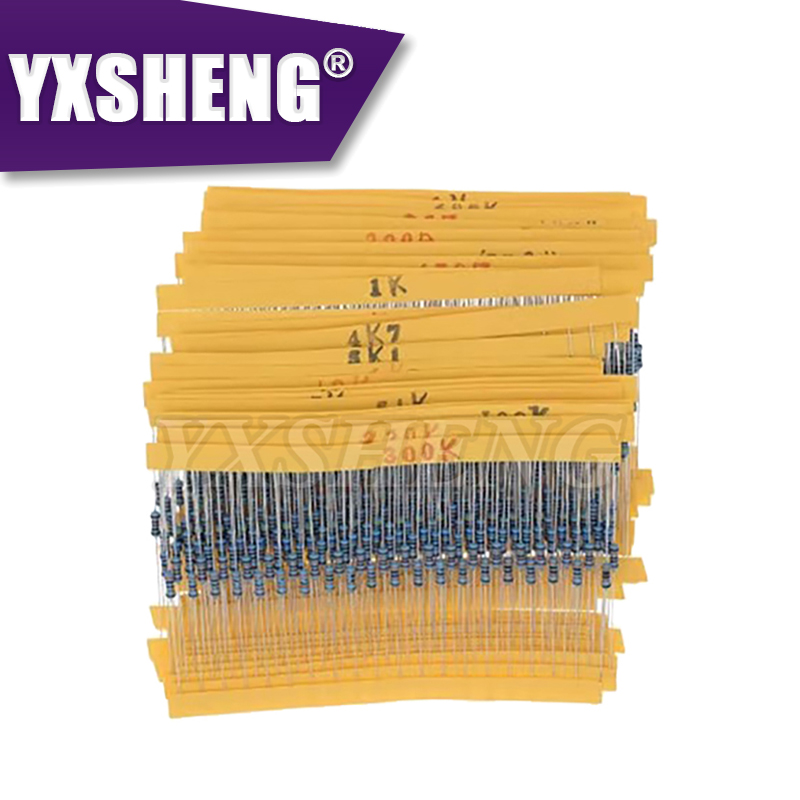 30 Arten 1/4 W Widerstand 1 % Metall Film Widerstand Pack Assorted KIT – Bild 5