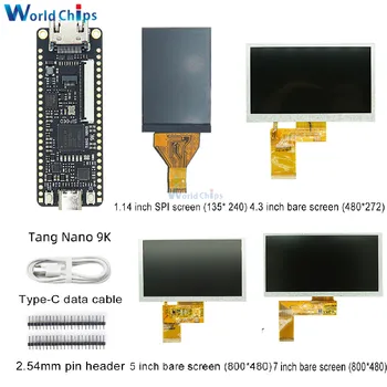 Tang Nano 9K Gaoyun FPGA GoAI Entwicklungsboard GW1NR-9 RISC-V RV HDMI 40P RGB-Schnittstelle mit 1,14/4,3/5/7