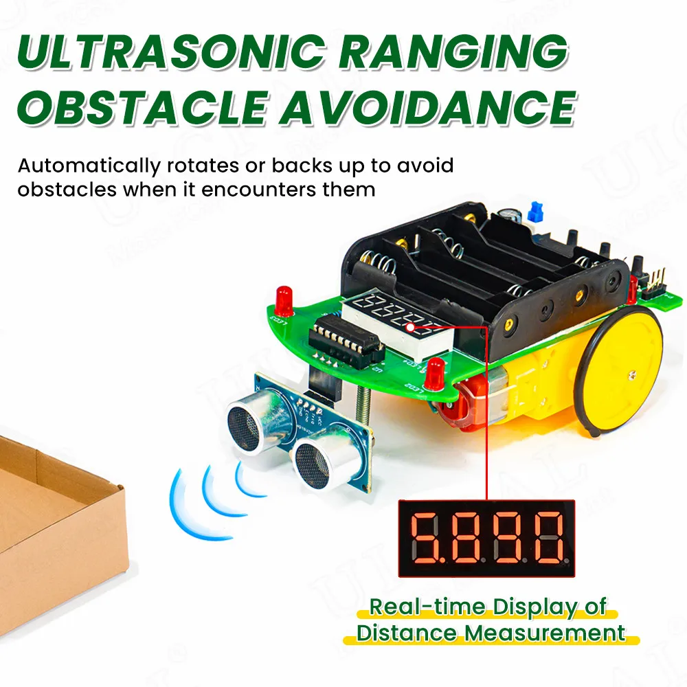 DIY Ultraschall-Entfernungsmessungs-Hindernisvermeidungs-Auto – Bild 5