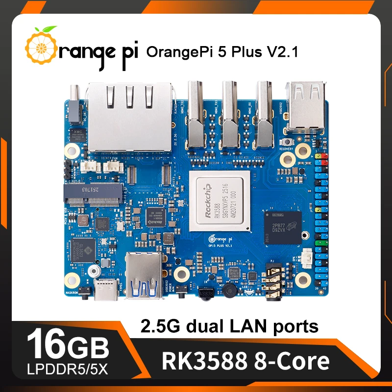 Orange Pi 5 Plus V2.1 Version 16 GB RAM Entwicklungsboard RK3588 PCIE – Bild 3