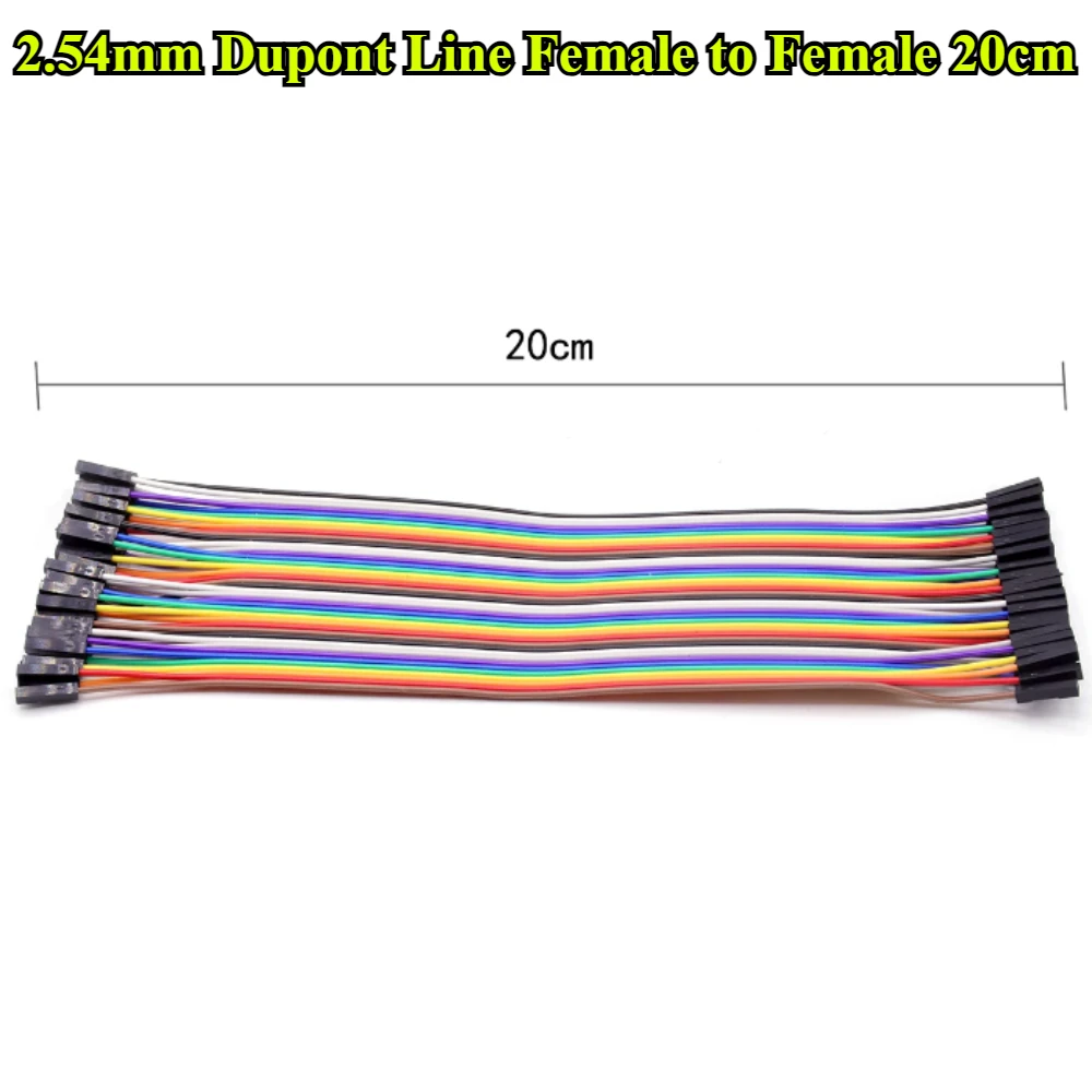 2,54mm Dupont-Kabel 20CM 40-Pin Stecker auf Stecker + Stecker auf Buchse und Buchse auf Buchse Jumper-Kabel