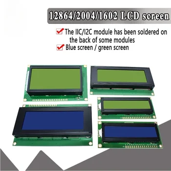 LCD 1602 2004 Modul Blau-Grün-Display für Arduino LCD 16x2 20x4 Zeichen UNO R3 Mega2560 Anzeige PCF8574T IIC