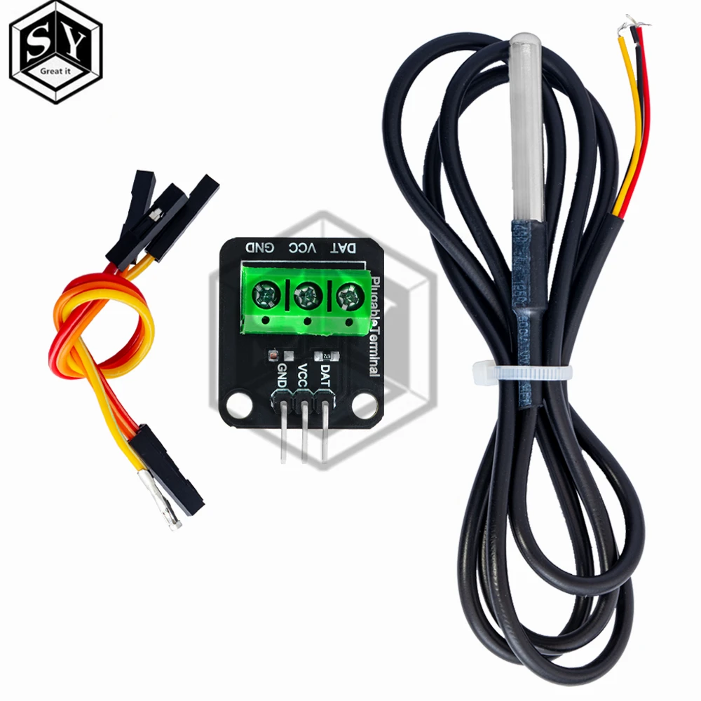 DS18B20 Temperatur Sensor Modul Kit Wasserdichte 100CM Digitale Sensor – Bild 4