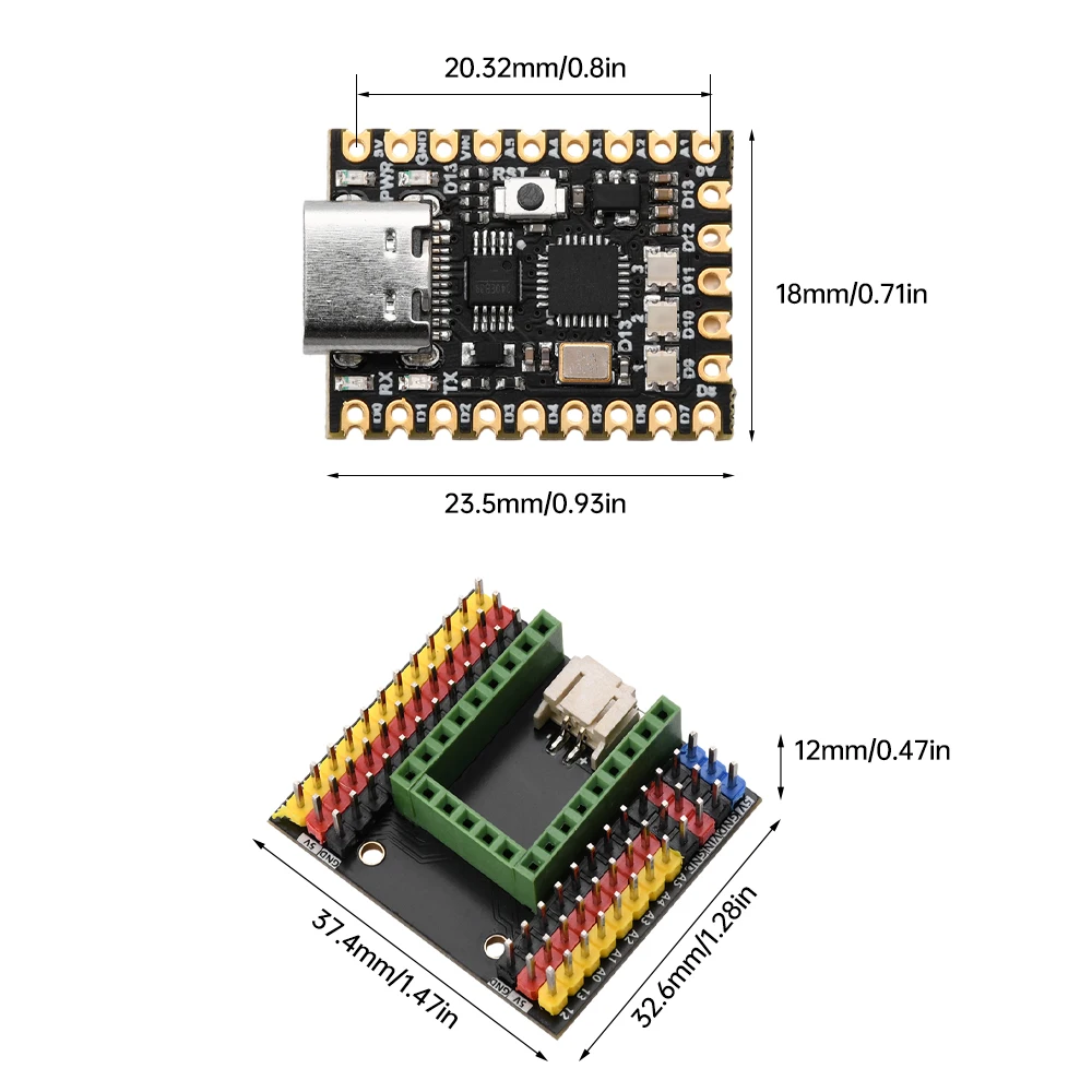 Nano V3 ATmega328P Mikrocontroller-Board - CH340 verbesserte Version – Bild 3