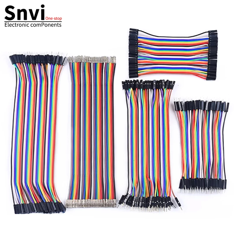 40-Pin Dupont Jumper-Kabel-Set 10cm 20cm 30cm 40cm Stecker zu Stecker Buchse zu Buchse Dupont-Leitungen