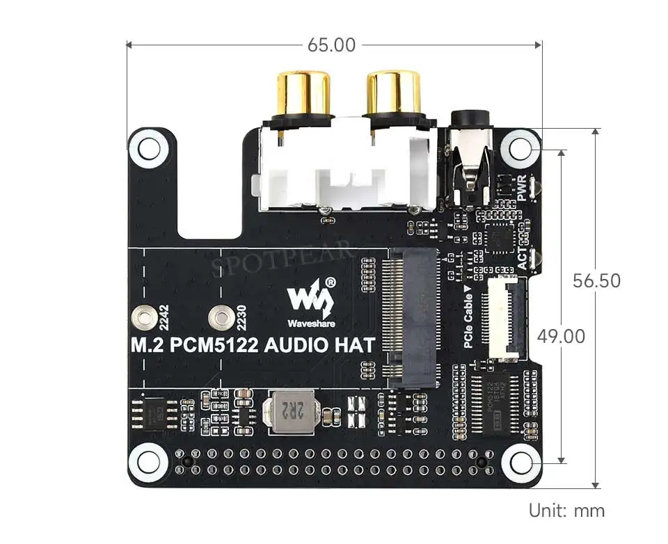 Raspberry Pi 5 PCIe zu M.2 NVMe SSD HAT mit PCM5122 I2S DAC Audio – Bild 6