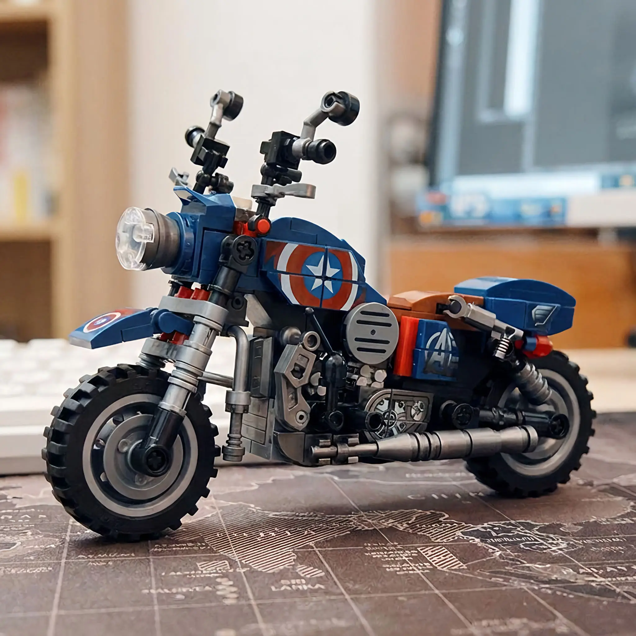 Kreative Bausteine Simulations-Motorrad-Automodell DIY – Bild 2