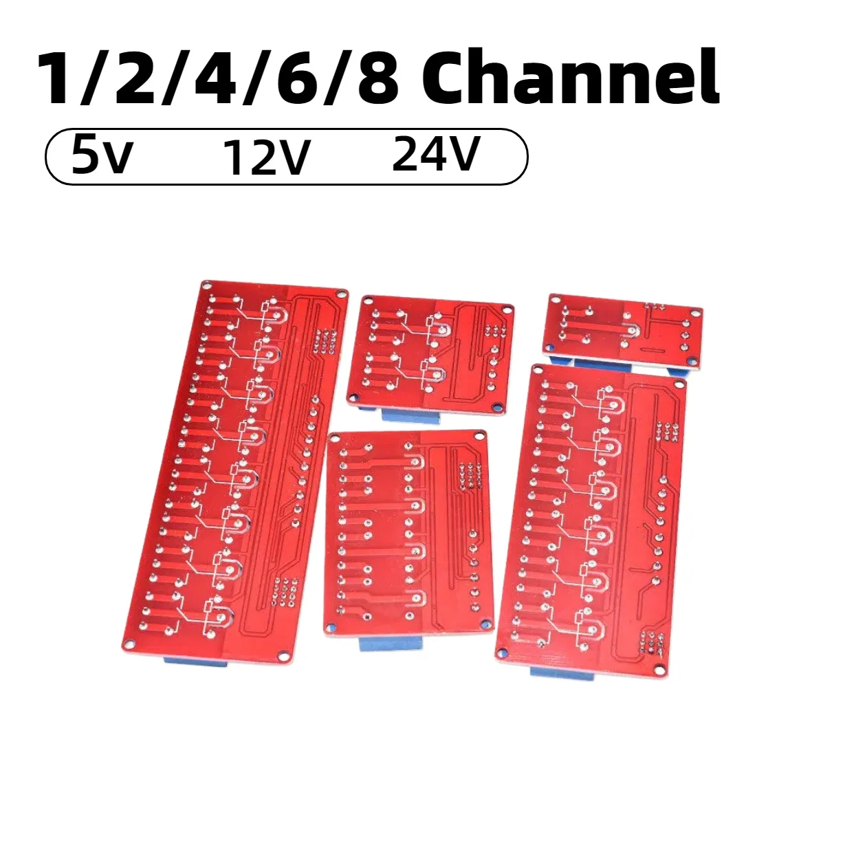 5V 12V 24V 1 2 4 6 8 Kanal Relaismodul-Board Shield mit Optokoppler – Bild 3