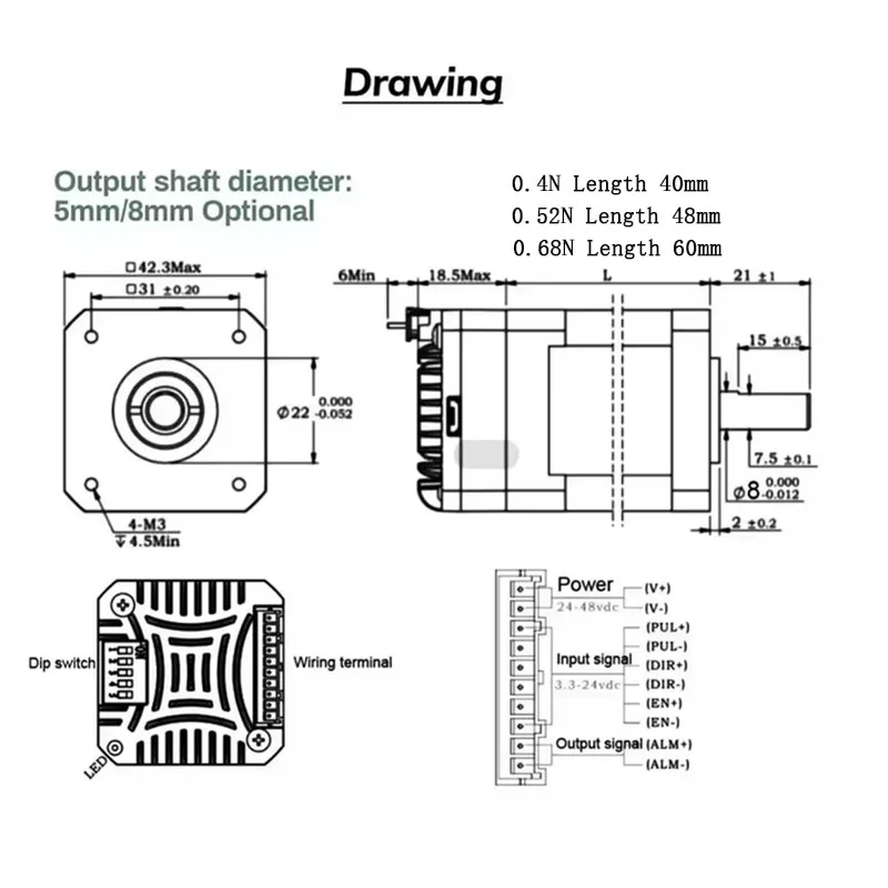 Nema17 Schrittmotor mit geschlossenem Regelkreis, integrierter – Bild 4