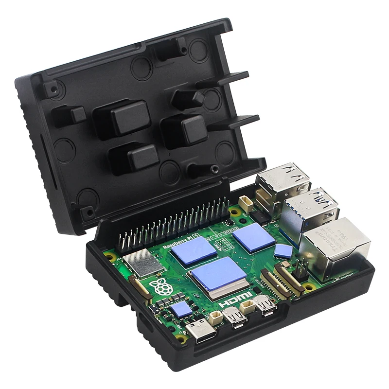 Raspberry Pi 5 Aluminiumgehäuse, gepanzerte Schale, geräuschlose – Bild 4