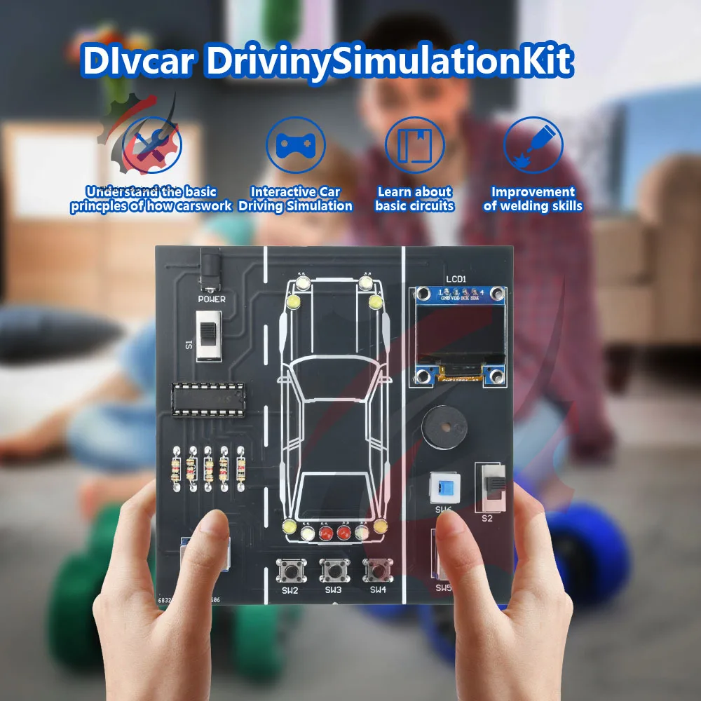 DIY Elektronik-Projekt Autofahrer-Simulator-Set STEM Lötpraxis – Bild 4