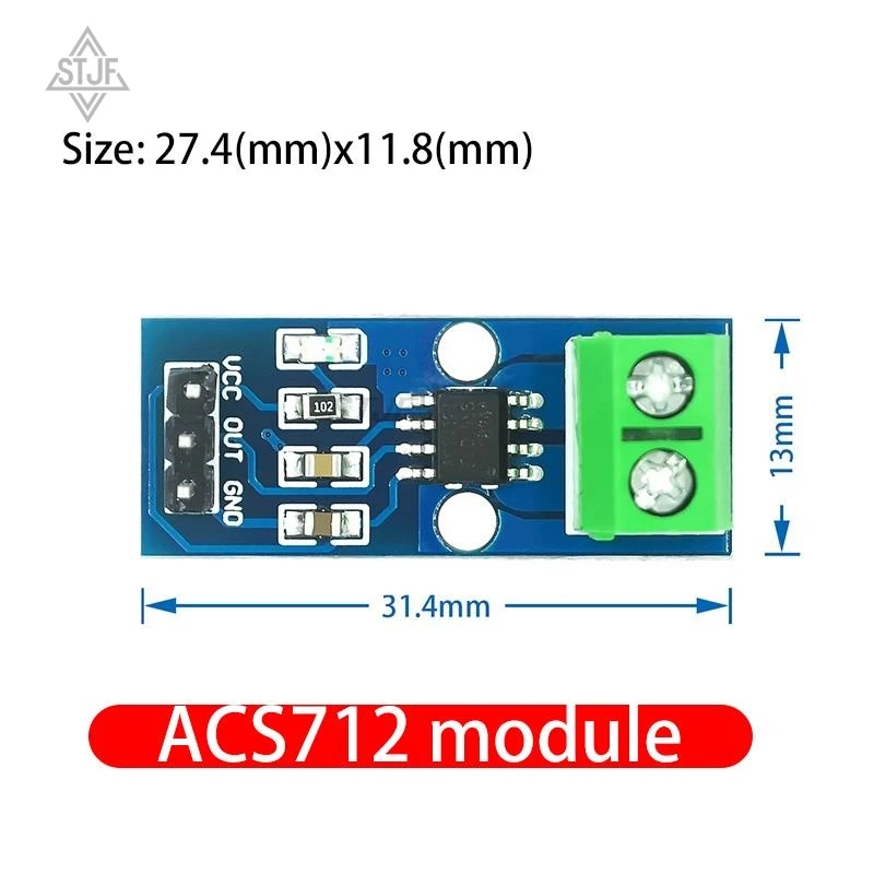 STJF 1PCS NEUE ACS712 5A 20A 30A Hall Strom Sensor Modul ACS712 modell für arduino