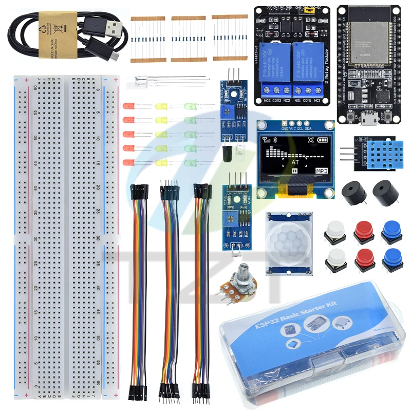 Basic Starter Kit für ESP32 ESP-32S WIFI Development Board für Arduino Project Learning Kit mit Tutorials