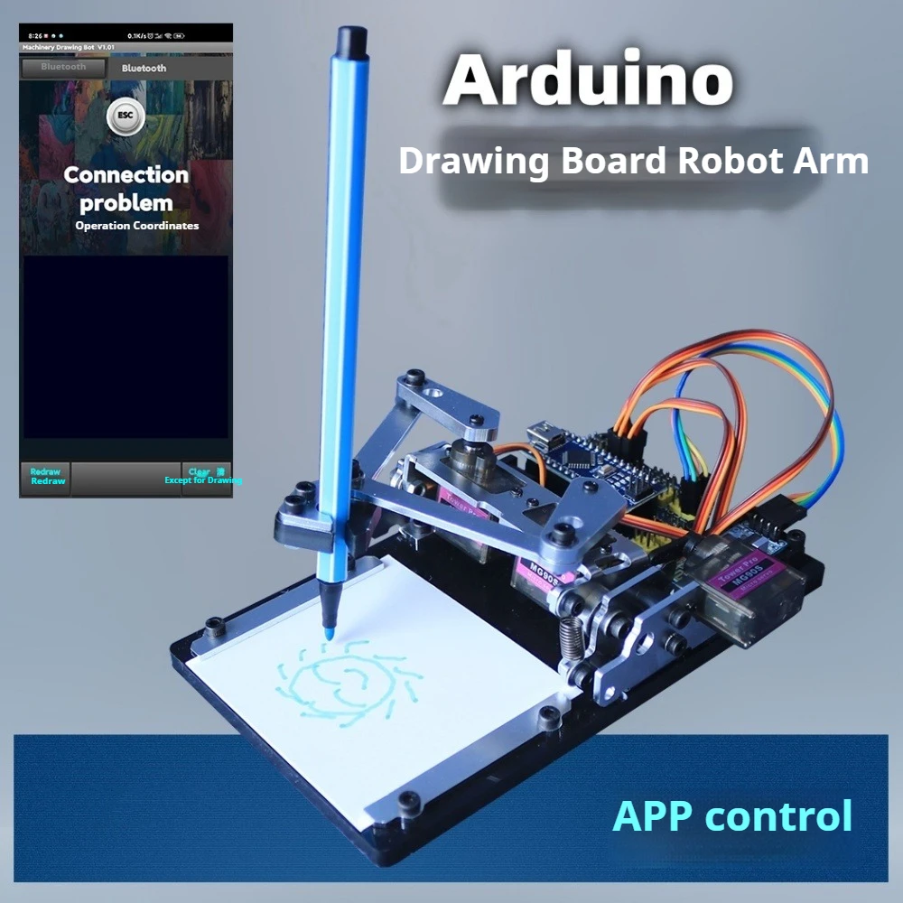 Arduino Zeichenbrett Roboterarm, DIY-Zeichenroboter – Bild 2