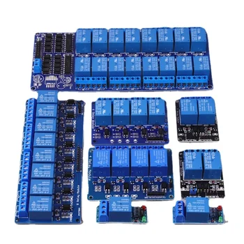 1 2 4 6 8 Kanal 5V 12V Relaismodul mit Optokoppler-Relaisausgang 1 2 4 6 8-Wege-Relaismodul für Arduino