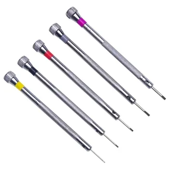 0,8-1,6 mm Stahl-Schraubendreher, Uhrenreparaturwerkzeug, tragbare Bandentfernung, Mini-Link-Stifte