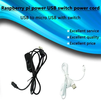 Raspberry Pi Netzteil USB-Schalter Stromkabel USB auf Micro-USB mit Schalter