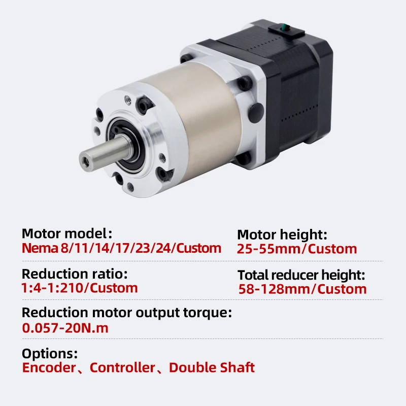 UMOT DC Hochpräziser Mini-Schrittmotor NEMA8/11/14/17/23/24 – Bild 5