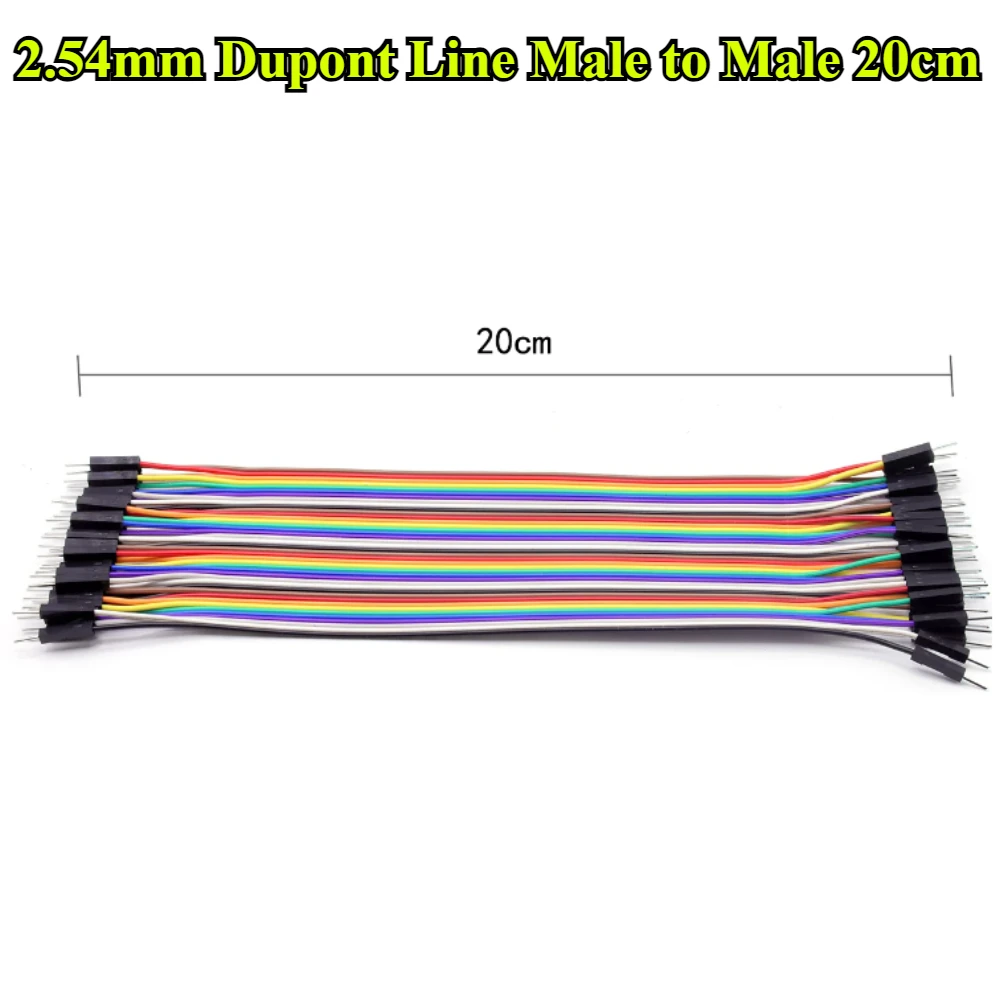 2,54mm Dupont-Kabel 20CM 40-Pin Stecker auf Stecker + Stecker – Bild 4