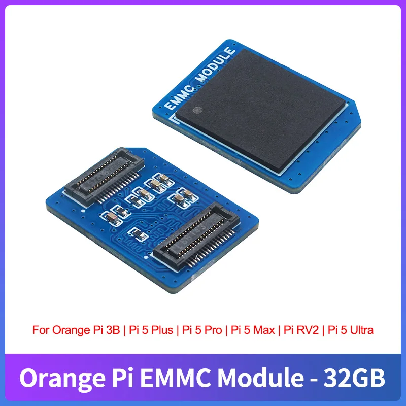 EMMC-Modul 32GB für Orange Pi 5 Plus / Orange Pi 5 Pro / Orange Pi 5 Max / Orange Pi 3B / Orange Pi RV2 / Pi 5