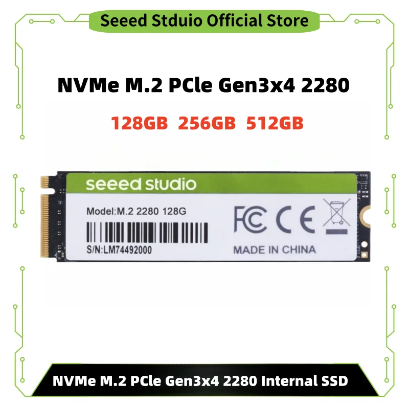 NVMe M.2 PCIe Gen3x4 2280 Interne SSD M2 128G 256GB 512GB Solid-State-Laufwerk Kompatibel mit Desktops