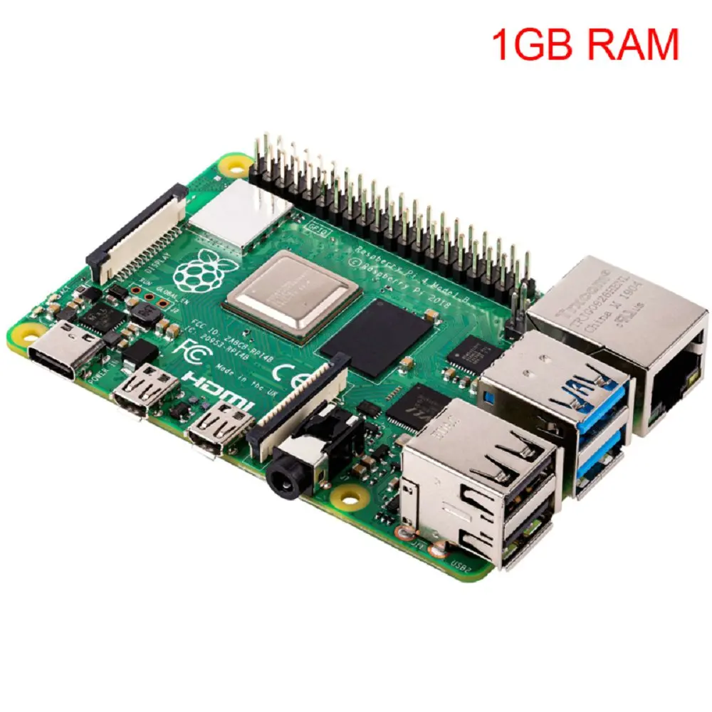 Raspberry Pi 4 Modell B 1GB 2GB 4GB 8GB Quad-Core 64-Bit WLAN Bluetooth