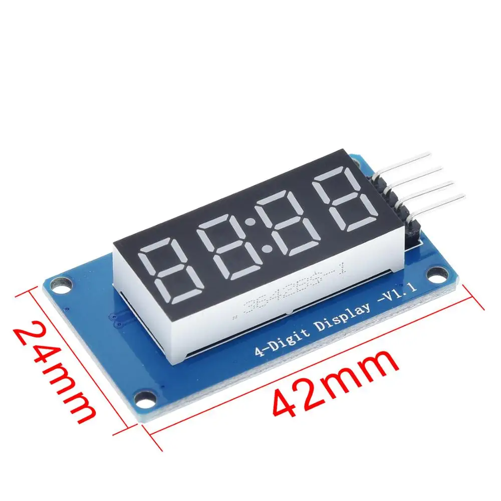 TM1637 LED Display Modul Für Arduino 7 Segment 4 Bits 0,36 Inch Uhr – Bild 2