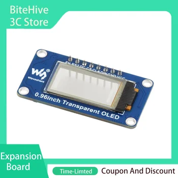 Raspberry Pi Erweiterungsplatine 0,96 Zoll Transparenter OLED-Bildschirm SSD1312 3,3V 4-Draht SPI/I2C