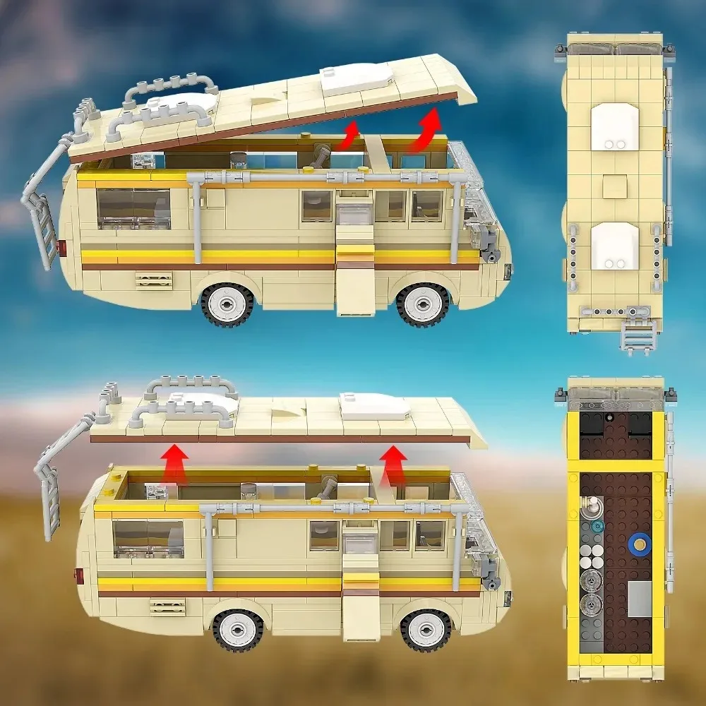 MOC Breaking Bad Kochen Labor RV Auto Bausteine Kit (360 Stück) – Bild 5