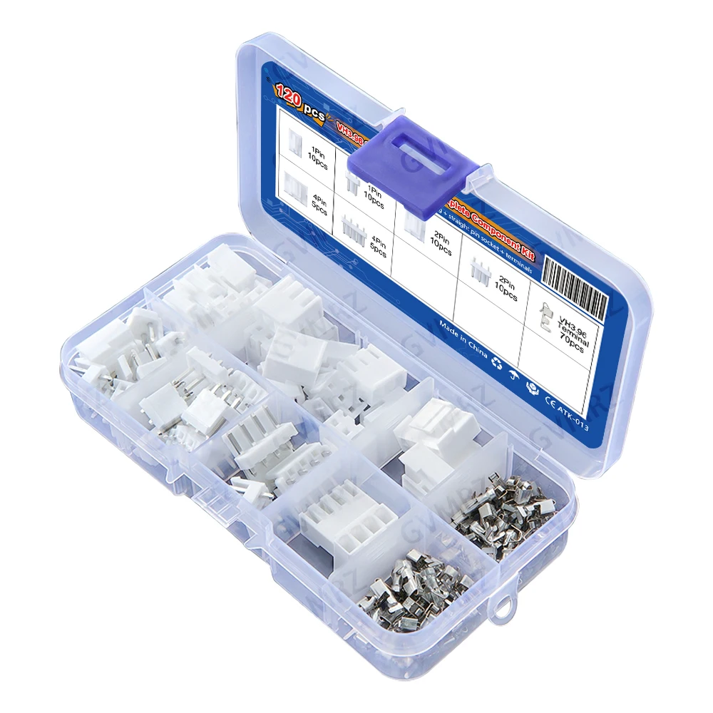 Box JST VH3.96-Pin-Steckverbinder 2/3/4-Pin JST VH 3,96 mm (120 Stück) – Bild 3