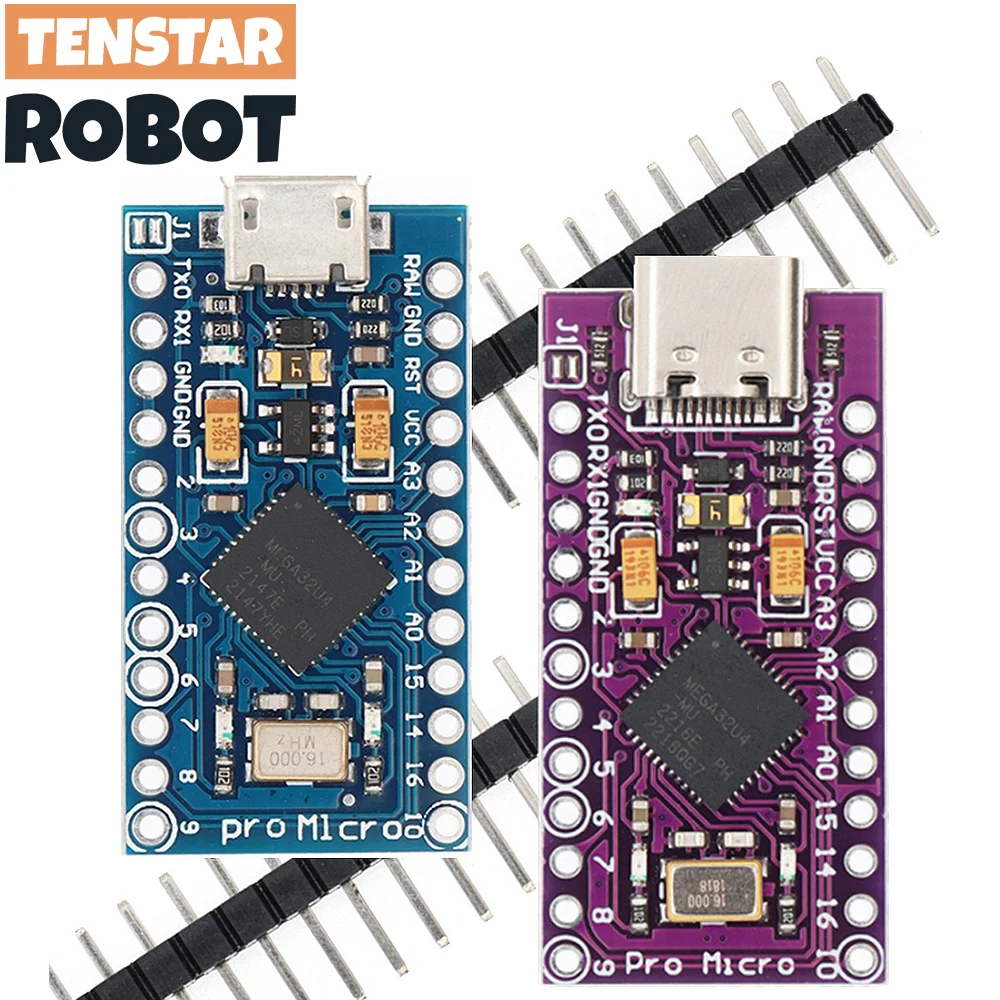 Pro Micro mit dem Bootloader ATmega32U4 5V/16MHz Modulcontroller Mega32U4 Leonardo für Arduino