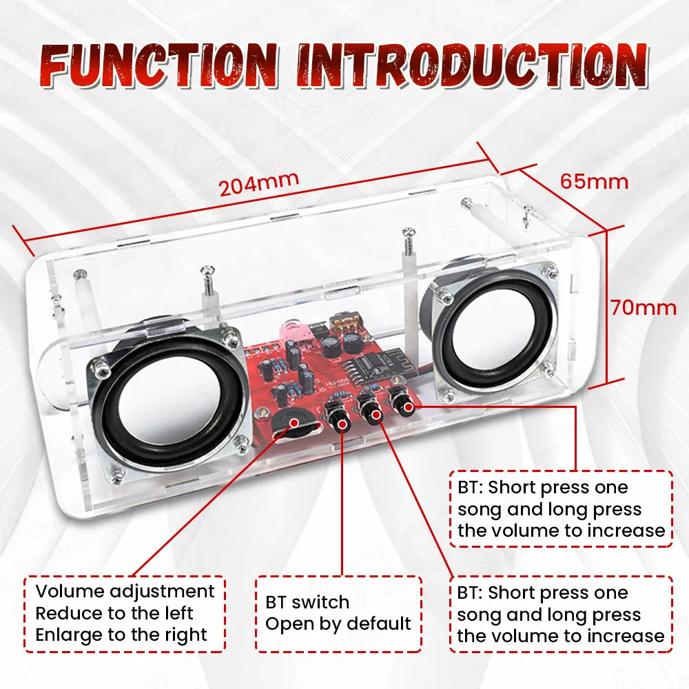 DIY Bluetooth Lautsprecher Elektronik Kit Löten DIY Projekt Praxis Löt – Bild 2