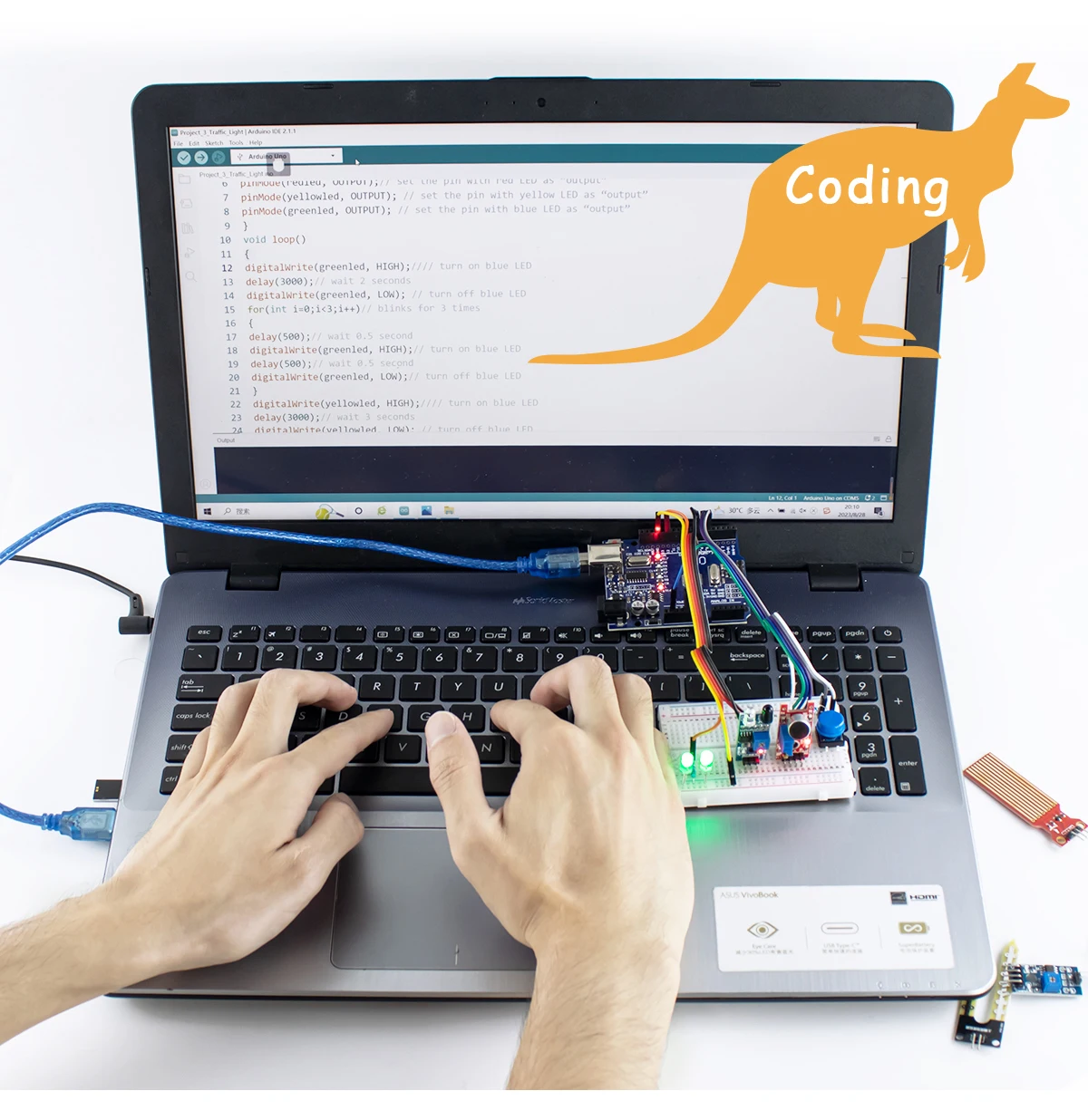 Grundlegendes Starter-Kit für Arduino Uno R3-Projekte, elektronisches – Bild 3