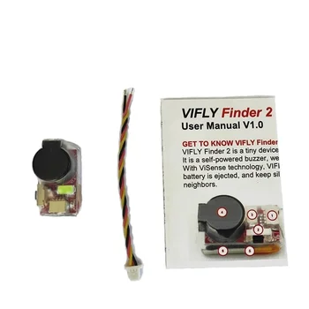 VIFLY Finder 2 Super Lauter 5V Buzzer Tracker Über 100dB Eingebauter Akku LED Selbstversorgend für FPV Racing
