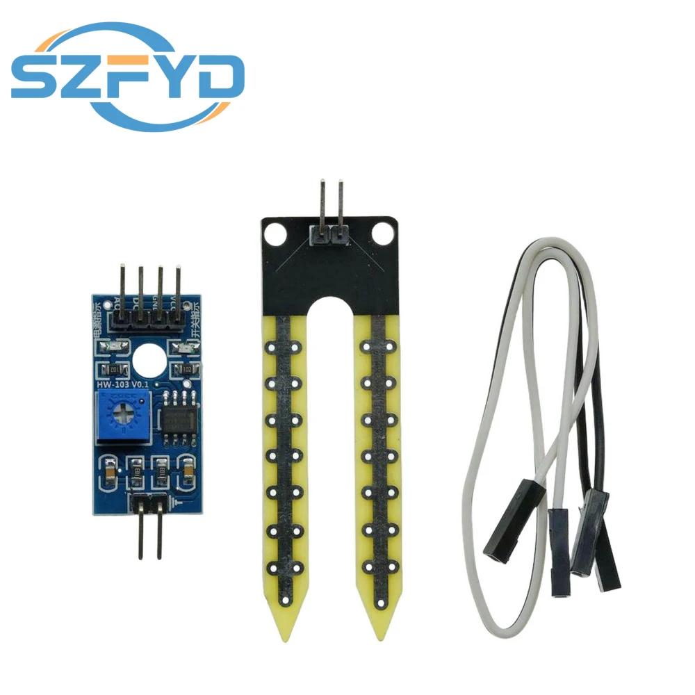 Bodenfeuchtigkeitssensormodul Hygrometer Erkennung Feuchtigkeitssensor für Arduino DIY Roboter Smart Car