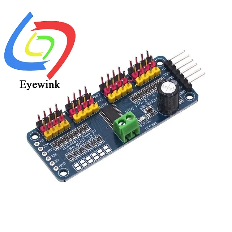 16-Kanal PWM Servo Drive Board Roboter Controller IIC Schnittstelle – Bild 3