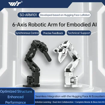SO-ARM101 Kit (Pro) Kostengünstiges Open-Source 6-Achsen-KI-Roboterarm-Servomotor-Kit für LeRobot Hugging Face