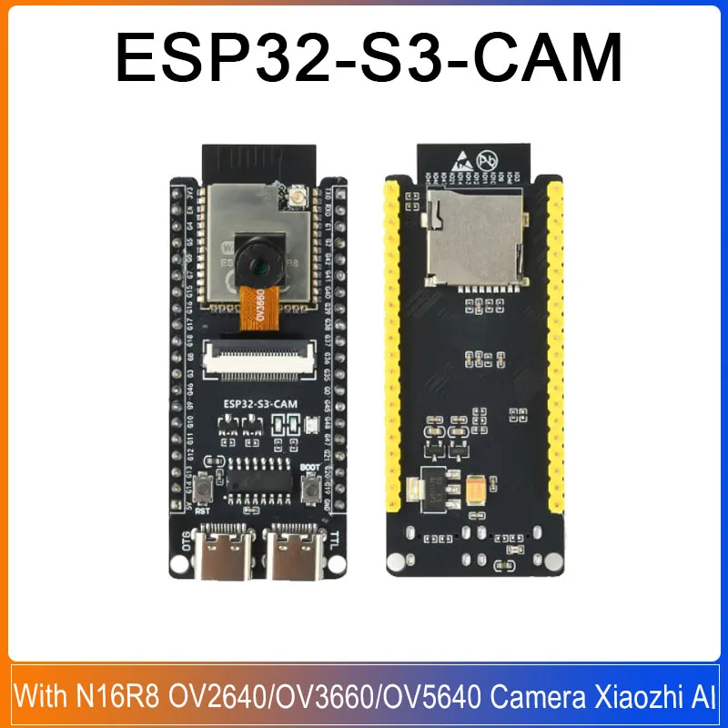 ESP32-S3-CAM Entwicklungsboard N16R8 Wi-Fi Bluetooth-Modul mit OV2640/OV3660/OV5640 Kamera Xiaozhi AI