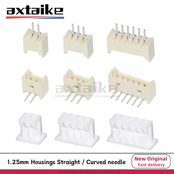 MICRO JST 1,25 2P 3P 4P 5P 6P 7P 8P 9P 10P Pin Stecker 1,25 MM PITCH Horizontale Gerade Pin (50 Stück)