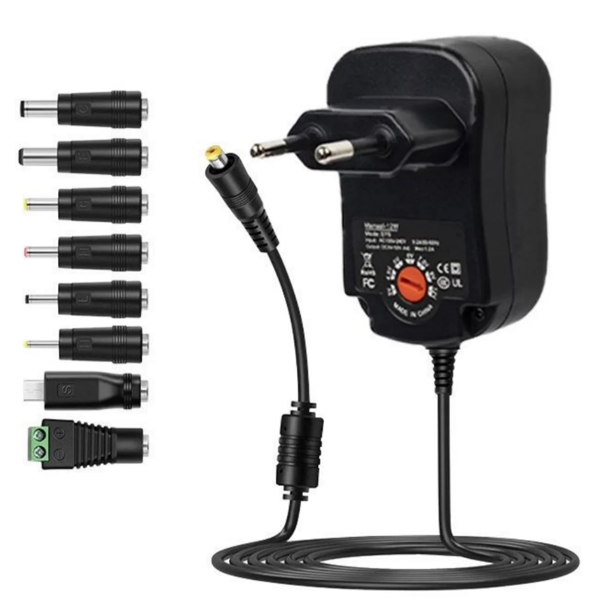 DC 3V 4,5V 5V 6V 7,5V 9V 12V 30W Adapter US EU UK AU Einstellbare Netzteile USB 2.1A Universal Ladegerät