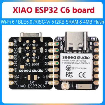 XIAO ESP32 C6 Tiny SuperMini Entwicklungsboard Wi-Fi6 BTLE5.0 32-Bit RISC-V 512KB SRAM & 4MB Flash