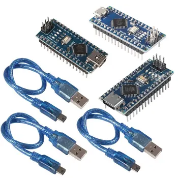 Nano V3.0 Micro Controller Modul ATmega328P Modul Nano Board CH340 USB Kabel Kompatibel mit Arduino Nano V3.0