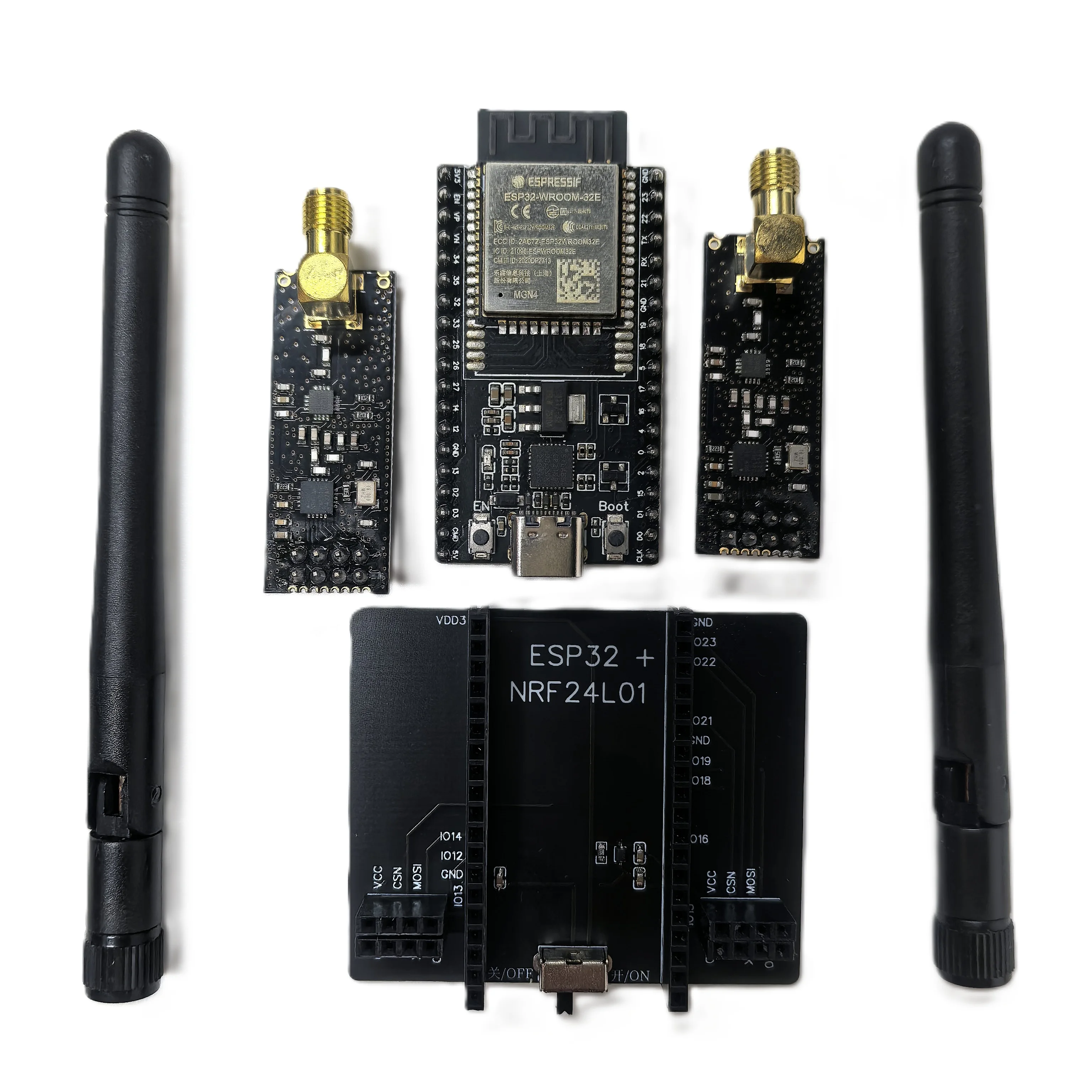 ESP32 DevKitC Entwicklungsboard NRF24L01 PA LNA 2,4GHz Funkmodul – Bild 4