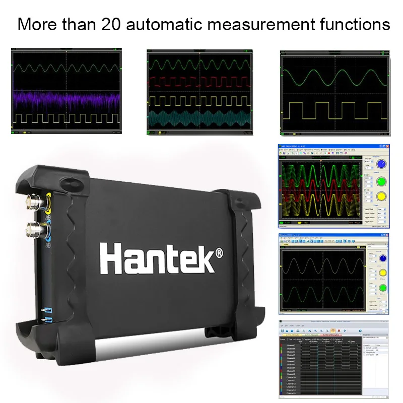 Hantek Tragbares PC-USB-Digital-Oszilloskop 2-Kanal 6022BE 20MHz – Bild 6