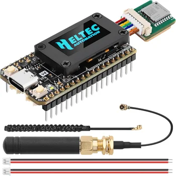 Meshtastic Heltec V4 OLED Solarbetriebenes LoRa 32 Dev-Board GPS ESP32 SX1262 WiFi BLE Low Power mit großer