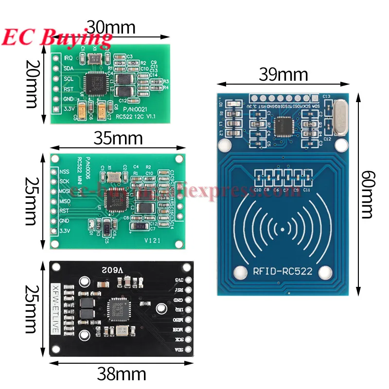 MFRC-522 RC-522 MFRC522 RC522 PN532 V3 PN5180 CLRC663 RFID RF IC – Bild 2
