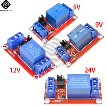 DC5V 9V 12V 24V Ein 1-Kanal-Relaismodul-Board-Abschirmung mit Optokoppler-Unterstützung Hoch