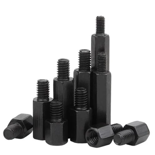 M2 M2,5 M3 M4 M5 M6 Schwarzer Nylon-Abstandshalter, Sechskant – Bild 4