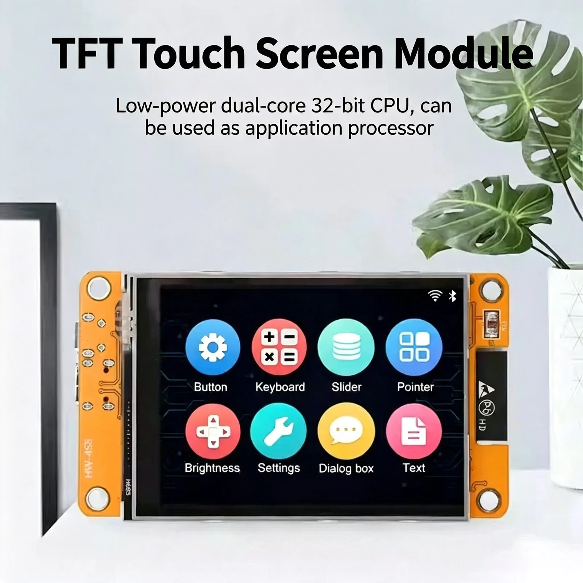 ESP32 2,8 Zoll TFT Touch-Display-Board 240x320 mit LVGL, WiFi Bluetooth WROOM Modul